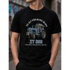 Herren Schwarzes Vintage Traktor Grafik T-Shirt ZT 303 Farming Rundhals Kurzarm Baumwolle T-Shirt Lässiges Streetwear Oberteil Für Landwirtschafts-Liebhaber