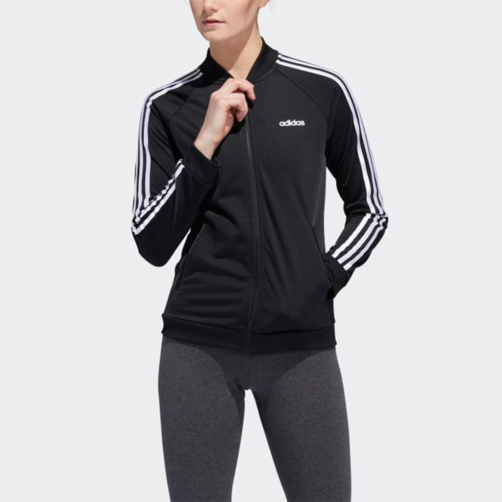 Adidas Neo Classic Sports Stand Collar Jacket Women Jackets Black DZ7657