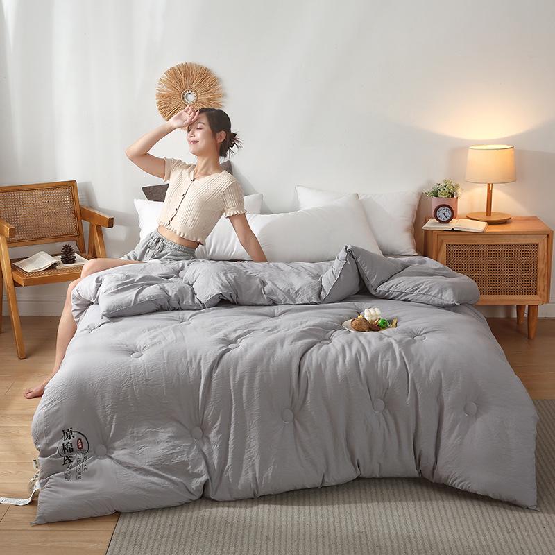 "Class A Soybean Fiber Quilt: Thickened for Spring, Autumn, and Winter, Ideal as a Gift or for Live Broadcasts"