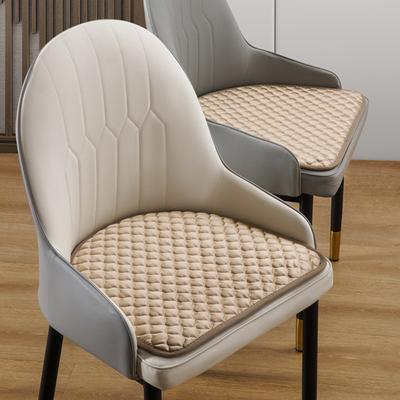 44x41cm Curved Dining Chair Cushion Soft Thickened Semi-circular Chair Pad Non-Slip Anti-dirty Winter Student Cushion