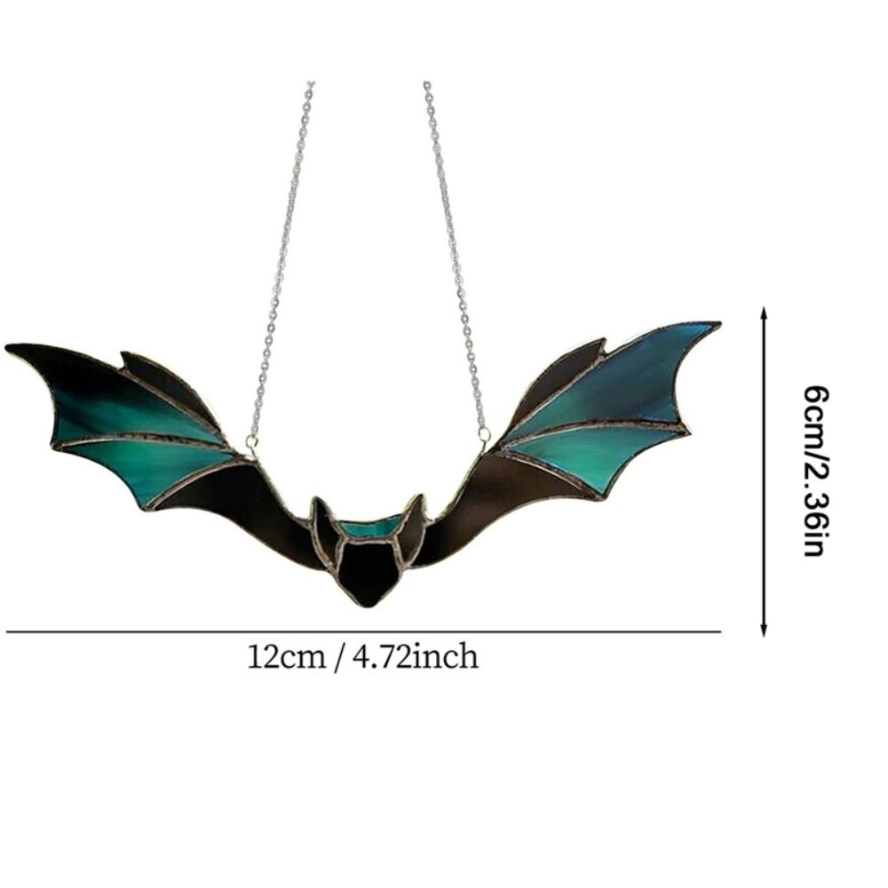 Bat Shaped Wall Hanging Bat Stained Gothic Bat Ornaments Funny Halloween Bat Pendant  Room