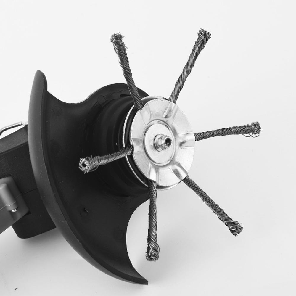 Universal Grass Trimmer Head Weed Brush Cutter Head Grass Trimmer Heads Weeding Wheel for Lawn Mower Steel Wire Wheel Brush Disc