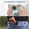 15W Magnetic Wireless Charger for iPhone - Aluminum Alloy Fast Charging Station with USB C Multi-Port Compatible Flash Charger for Apple Watch