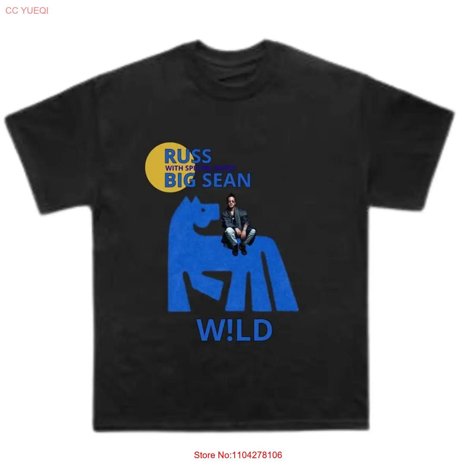 Футболка Russ With Big Sean Into The W ld Tour Новая S 5XL 2025 винтажная стираная с принтом универсальная повседневная уличная одежда S разноцветный