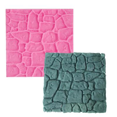 Square Mat Fondant Wall Tile Molds Lace Silicone Candy Cake Border Decoration Chocolate Zebra Mold