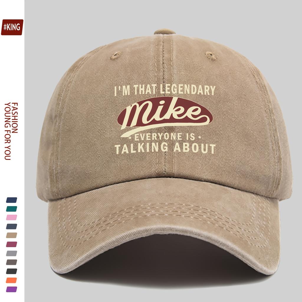 1pc Vintage Trucker Dad Hat with Im That Legendary Mike Print  Adjustable Snapback Baseball CapAppropriate for Any Season