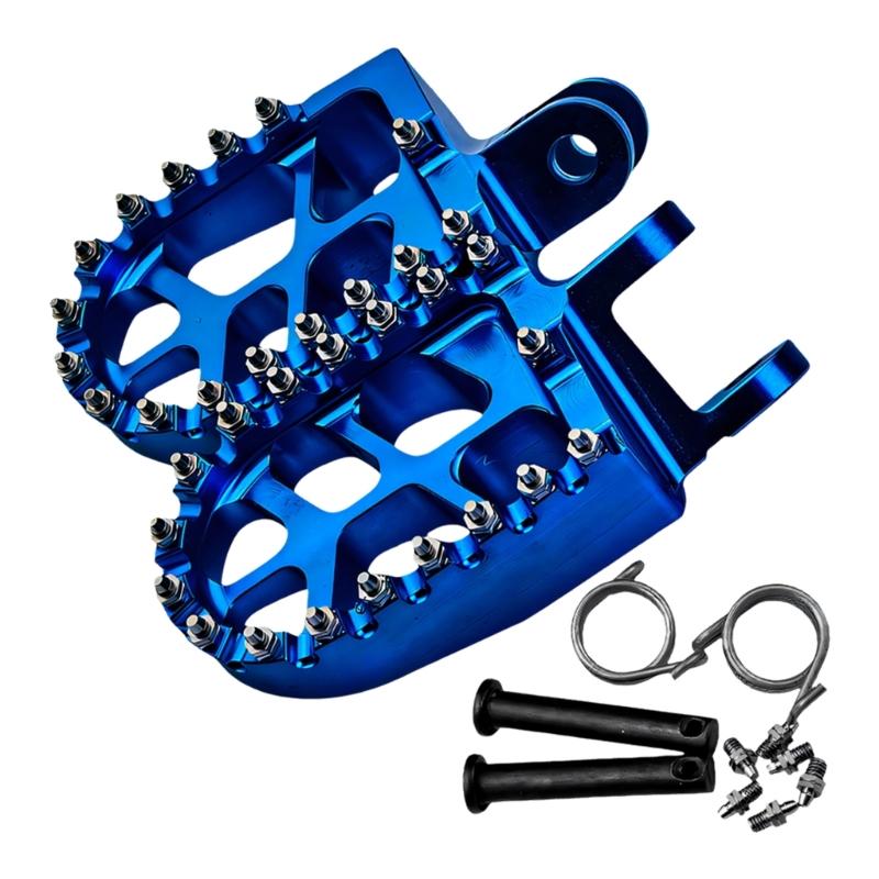 Aluminum Rubber Motorcycle Foot Pegs for XR250 Adjustable Angle Antislip Design Foot Rest Pedal Modification