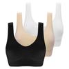 3pcs Lady Sport Yoga Fitness Bra Seamless Padded Underwear Back Smoothing Gym Workout  Wireless Push Up Brassiere Plus Size