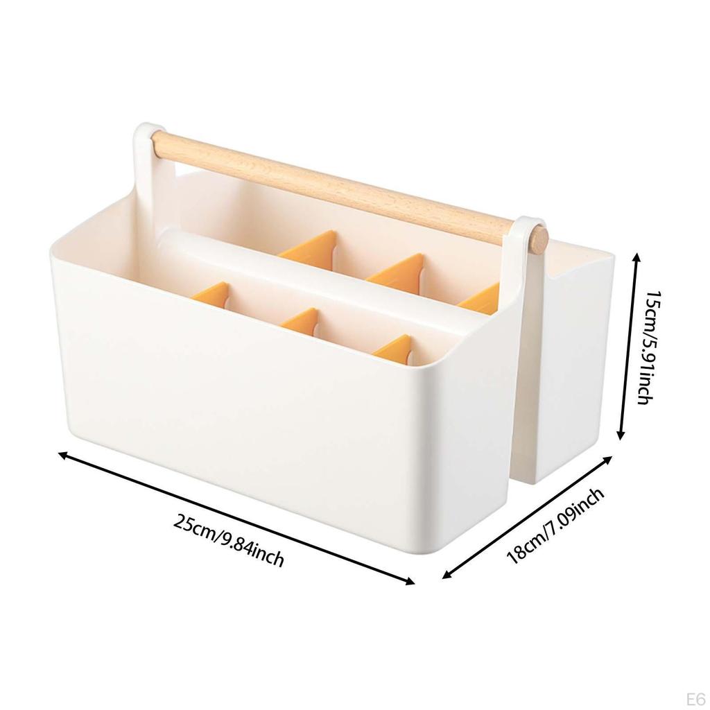 Cosmetic Storage Box Desktop Organizer Stationery TV Remote Holder for Home