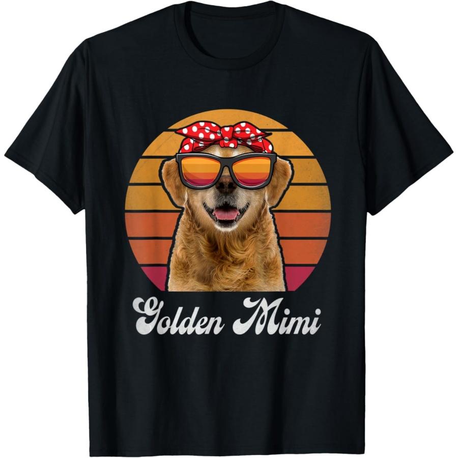

Vintage Golden Retriever Mimi For Mom Mother Dog Lover T-Shirt XXXXXL чёрный