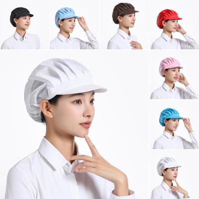 Breathable Mesh Working Hat Super Soft High Elastic Washable Lightweight Women Men Hair Cover Cap Workshop Hat