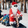 Christmas Motorcycle Headgear Cover & Gloves Plush Protective Santa Claus Motorcycle Helmet Cover Helmet Accessories