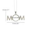 Sublimation Necklace MOM Pendant Neckchain Stylish Heat Transfer Clavicle Chain Elegant Accessories for Women Girls