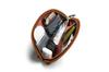 Bellroy Classic Everyday Leather and Woven Fabric Small Bronze Pouch, Kit, (Pens, Cables, Cosmetics, Items) -