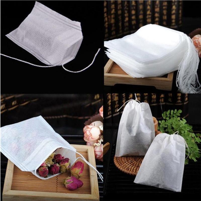 300 Pcs Tea Bags Bags For Tea Bag Infuser With String Heal Seal Sachet Filter Paper Teabags Empty Tea Bags Strainer