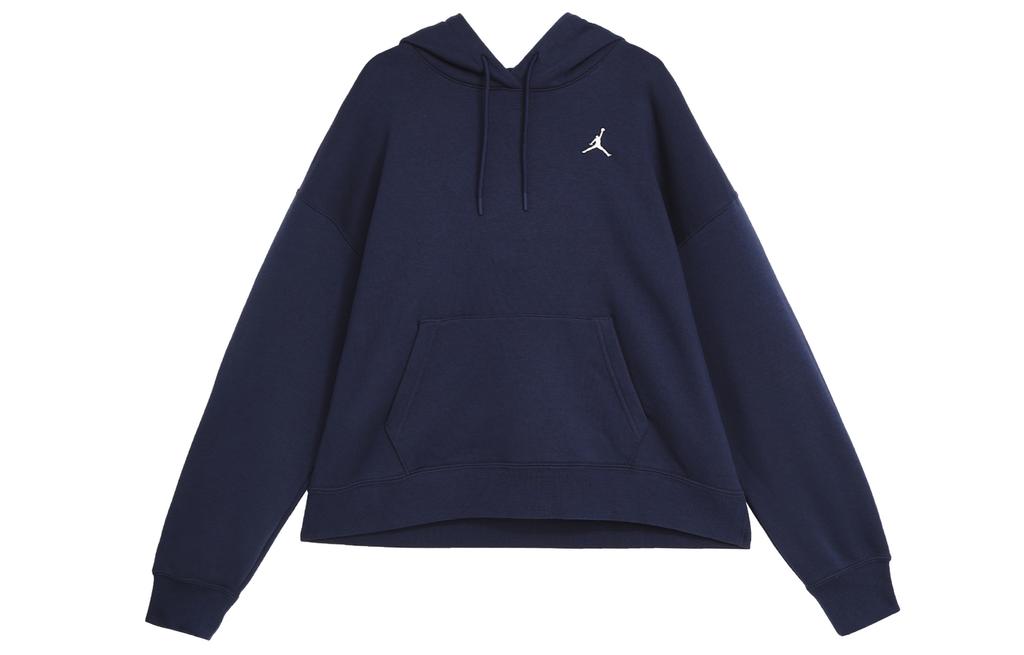 Damen Sweatshirt Jordan Brooklyn Verdickt Und Mit Fleece Gefüttert Gestrickter Stoff Pullover Mit Kapuze