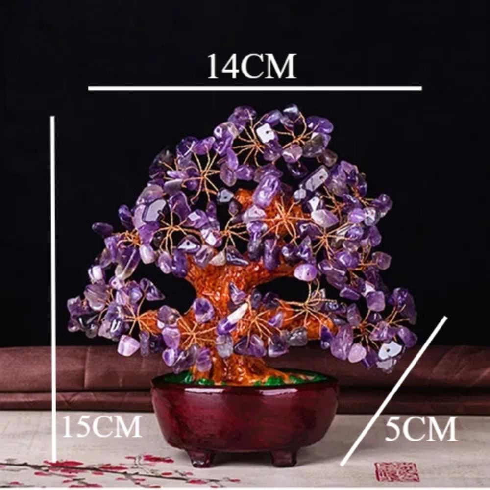 Natural Amethyst Fortune Tree Decoration Living Room Television Cabinet Home Decoration Crafts Gifts Desk Decoration Wedding