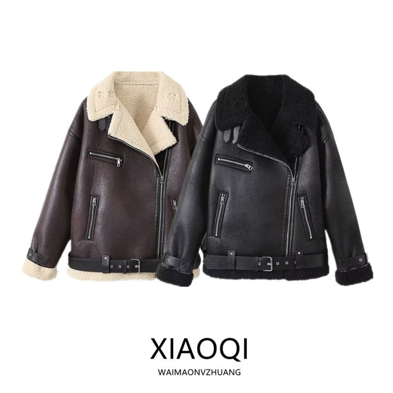 Fashion Style 2024 Fall and Winter New Women's Clothing Easiest for Match Double-Sided Lapel Long Sleeves Long Jacket Outwear 8073263