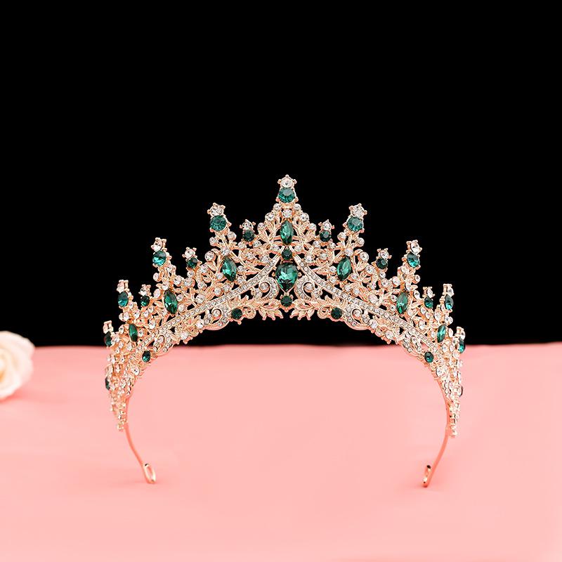 Bride's Crown Headband Wedding Korean Birthday Gift Adult Gift Crystal Crown Princess Dress Hair Accessory