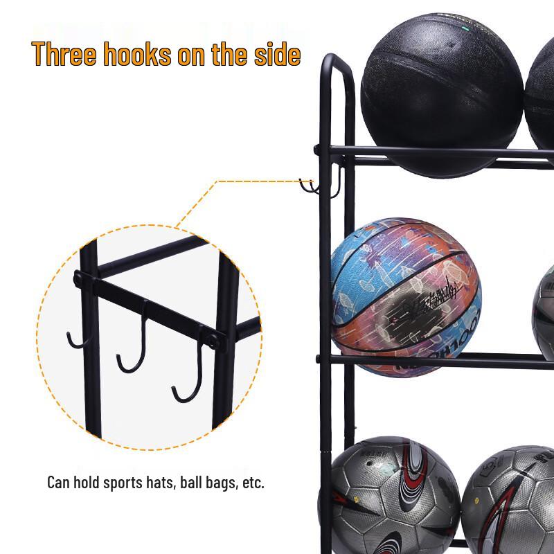 Movable Basketball Storage Rack