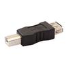 Mini Black USB Female To USB Type A Type B Male Converter Connector