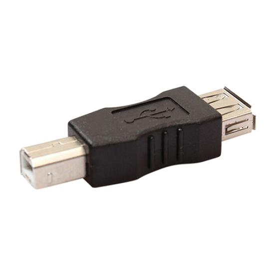 Mini Black USB Female To USB Type A Type B Male Converter Connector