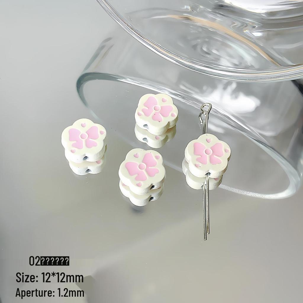 Macaron Alloy Beaded Bow & Cherry Blossom Milk Tea Cup Phone Charm Lanyard