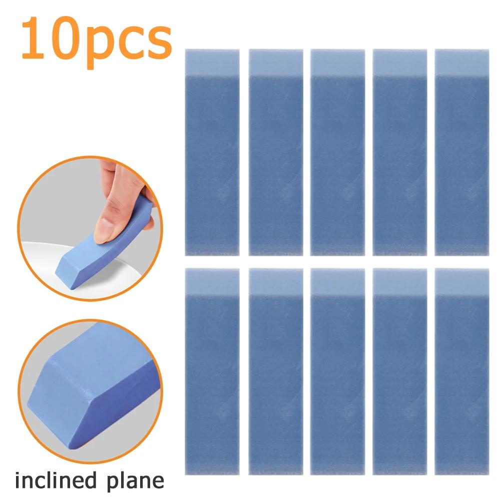 10pcs Easy Limescale Eraser Bathroom Glass Rust Remover Rubber Eraser Household Kitchen Cleaning Tools for Pot Scale Rust Brush