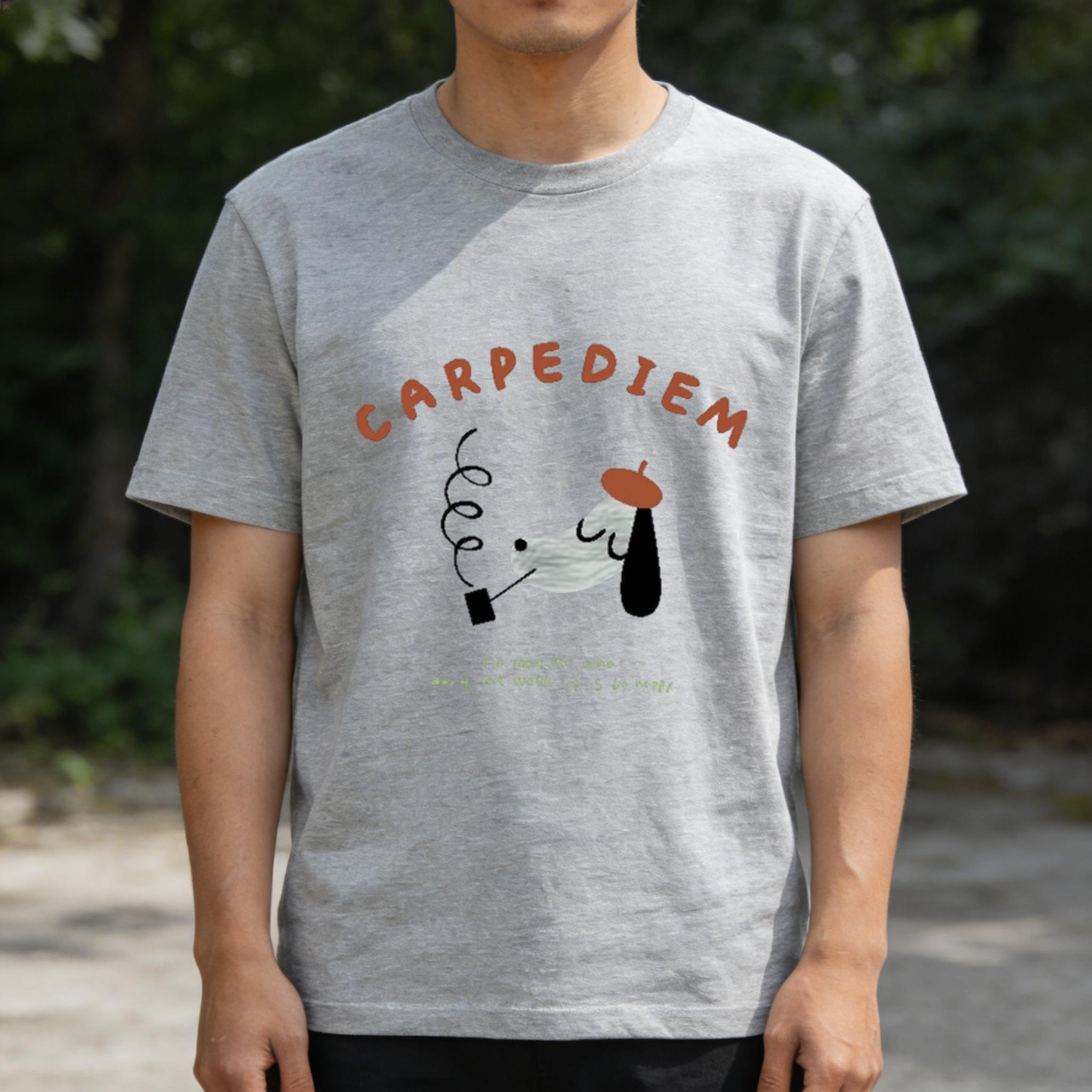 

Adult and Children Timely Pleasure Dopamine Happy Puppy Graffiti Style Cotton Tshirt Couple and Parentchild Style S