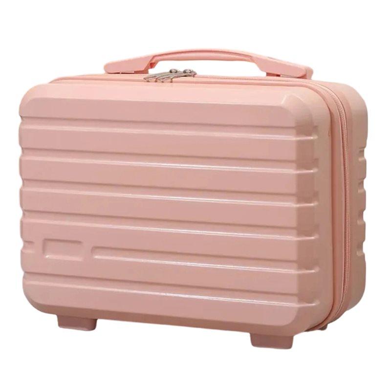

CYCLI-Women S Mini Hand Luggage Cosmetic Bag, Stylish Vintage Toiletries Carry-On Suitcase Student Gift For Company розовый