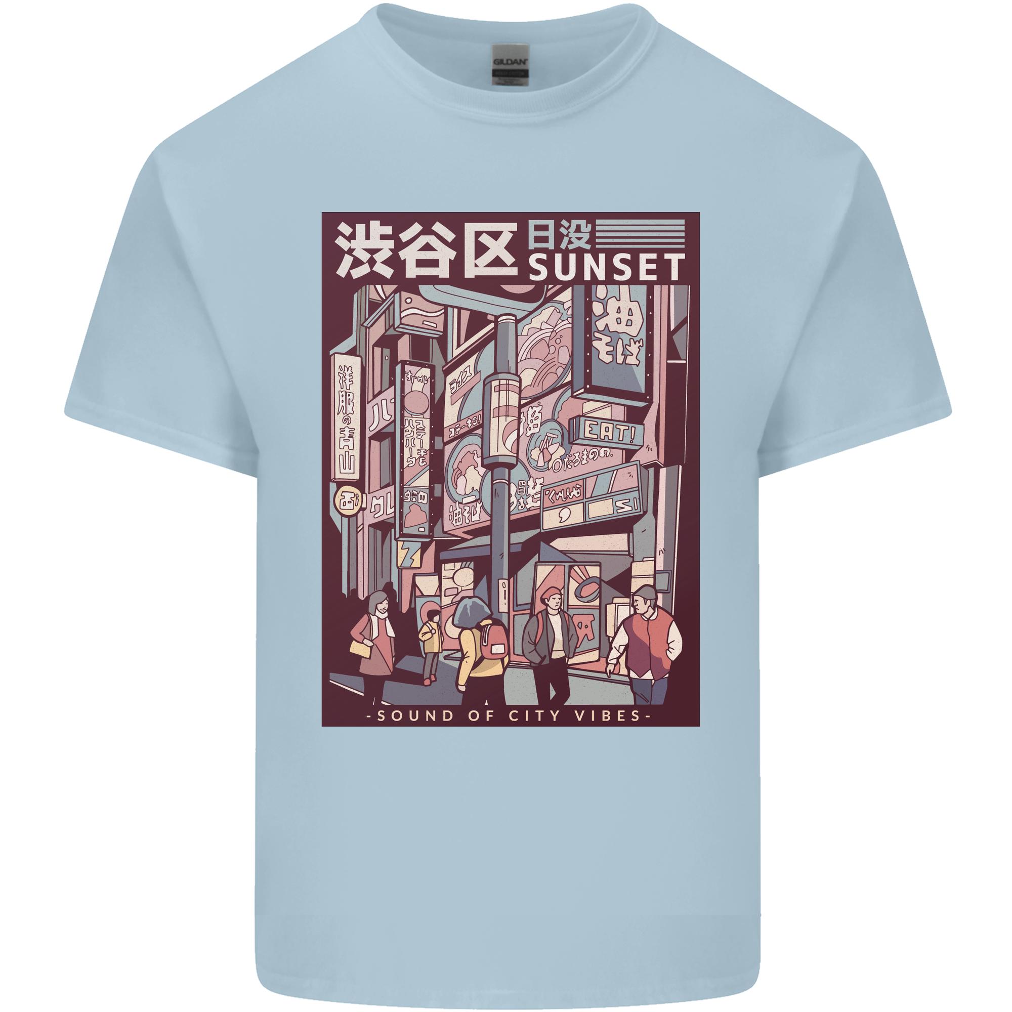 Japanese Sound of City Vibes Japan Unisexs Light Cotton TShirt S