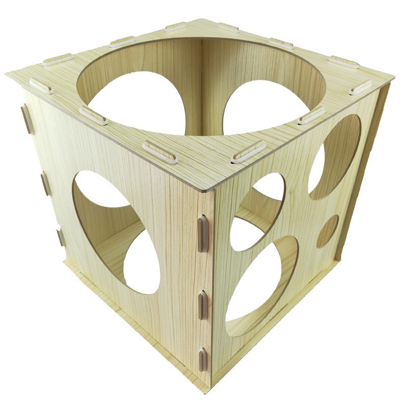 Detachable Wooden Measuring Ball Box for Balloon Decoration and Accessories Tools