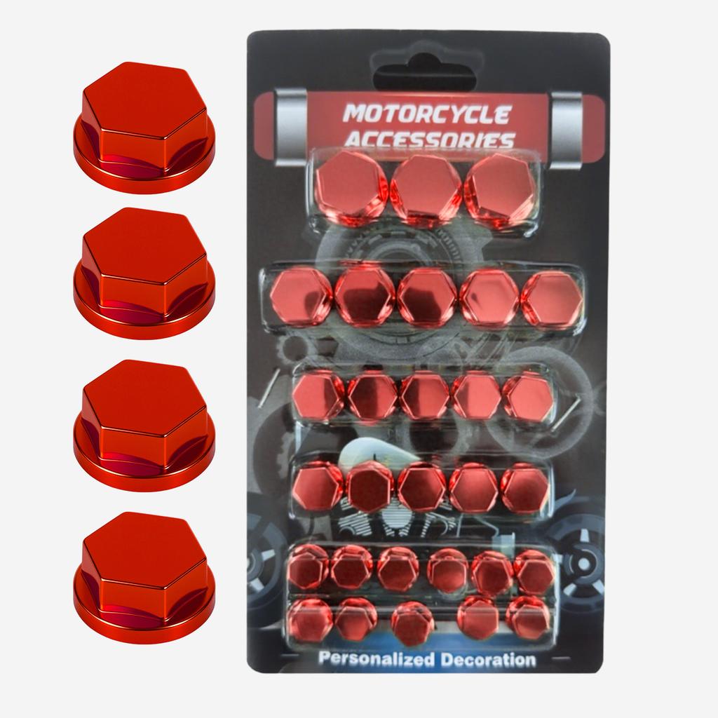 Kryt šroubu Motokros Upravené díly Velkoobchod Motocyklové příslušenství Matice Krytka šroubu Kryt Hlava Tělo Dekorativní Matice motoru 30ks