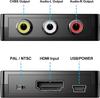 Pkouocry HDMI To AV 1080P Analog Audio for and Includes Charging Black Converter, Support, Conversion, Output, TVs, PS3, PS4, PS5, PC, Blu-ray