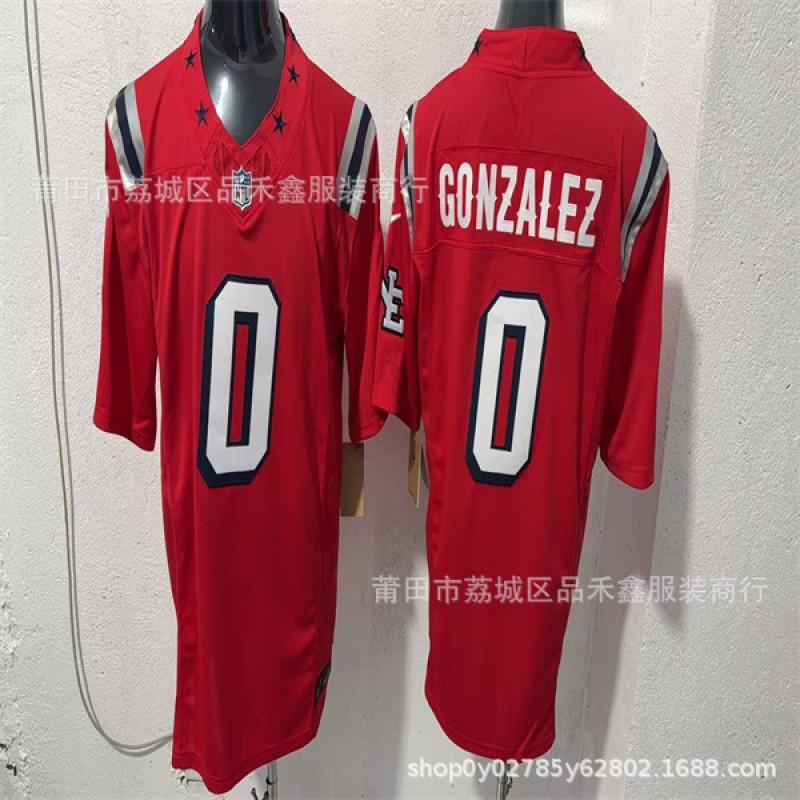 NFL Football Jersey New England Patriots Custom Embroidered Number 8 10 12 0 Cotton Mesh Sport Wear Unisex