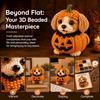Süßes Design Halloween Perlenhund-Set Tierform Handgemachtes Perlenkunst-Set Heimdeko