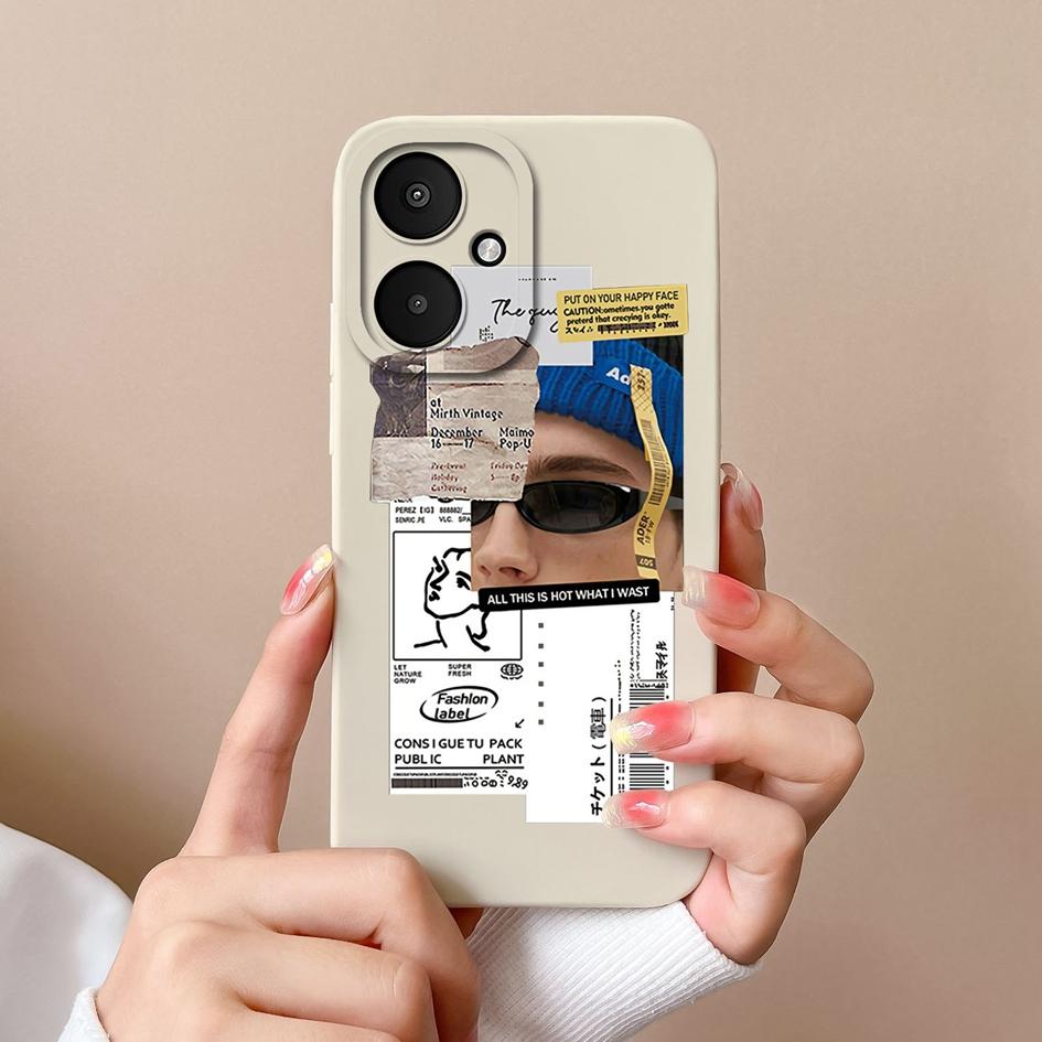 For Xiaomi Poco X6 Pro F6 M6 F5 Back Covers Liquid Soft Silicone Matte Super Shockproof Pretty Sweet Girls Phone Cases Housing For Xiaomi Shell Bumper