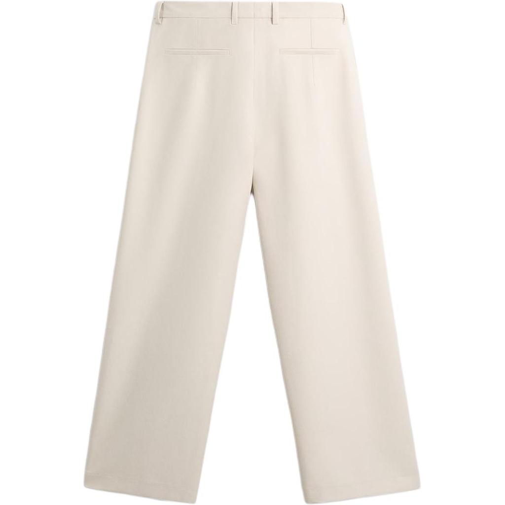 ZARA Casual Pants Men's Beige Moderate Wide Leg Pants 0706260-710