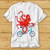 Octopus On A Bicycle Ocean Sea Lover Captain T Shirt Cult Movie Retro 2377