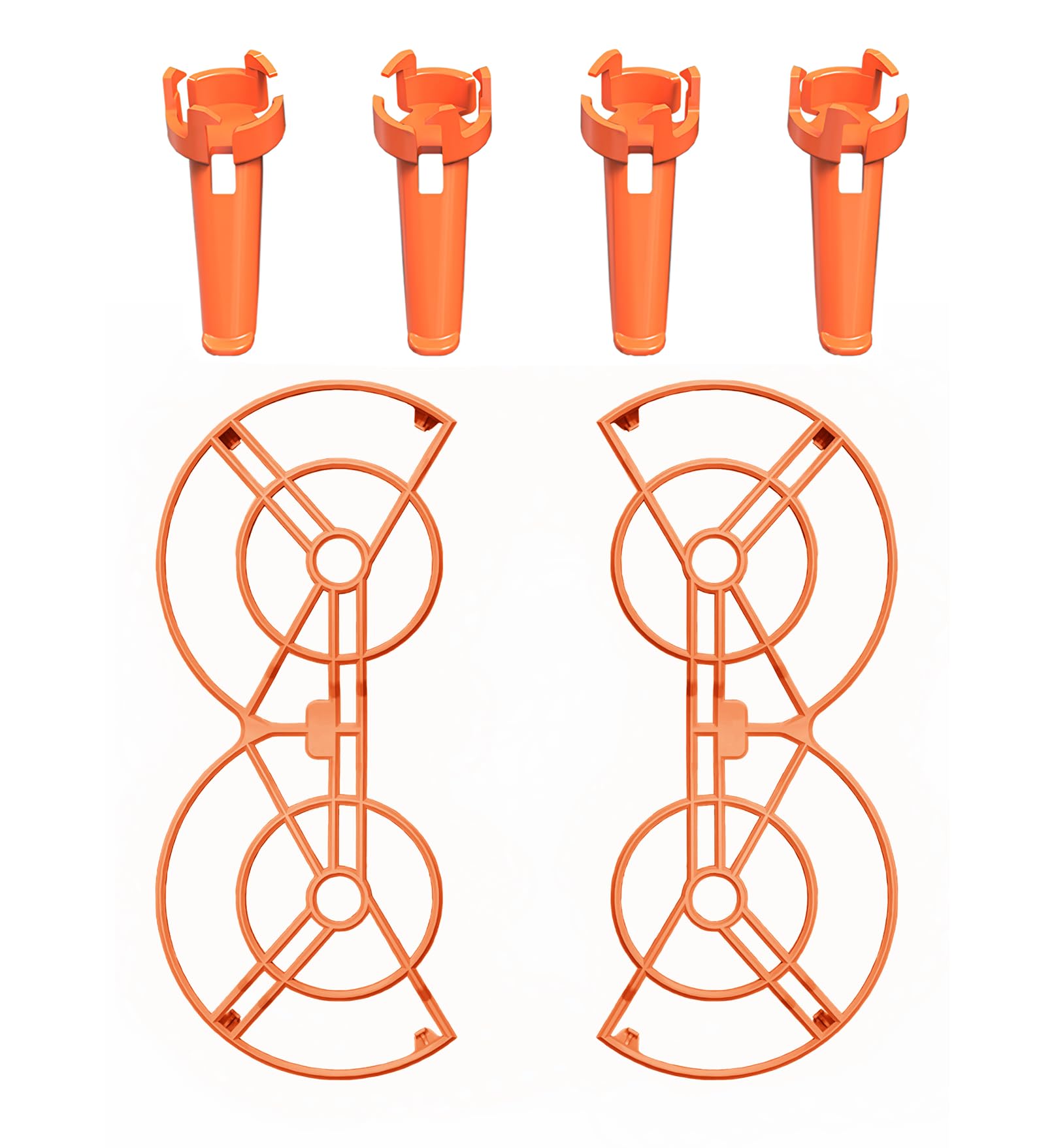 

SHEAWA for DJI NEO Propeller Guard Landing Gear Protective Guard Landing Gear Protector Protective Cover Lightweight Durable Accessories + (Orange) помаранчевий