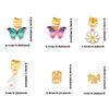 34pcs Butterfly Dreadlocks Beads Dread Locks Hair Braid Tubes Hollow Out Hair Ring  Hair Jewelry