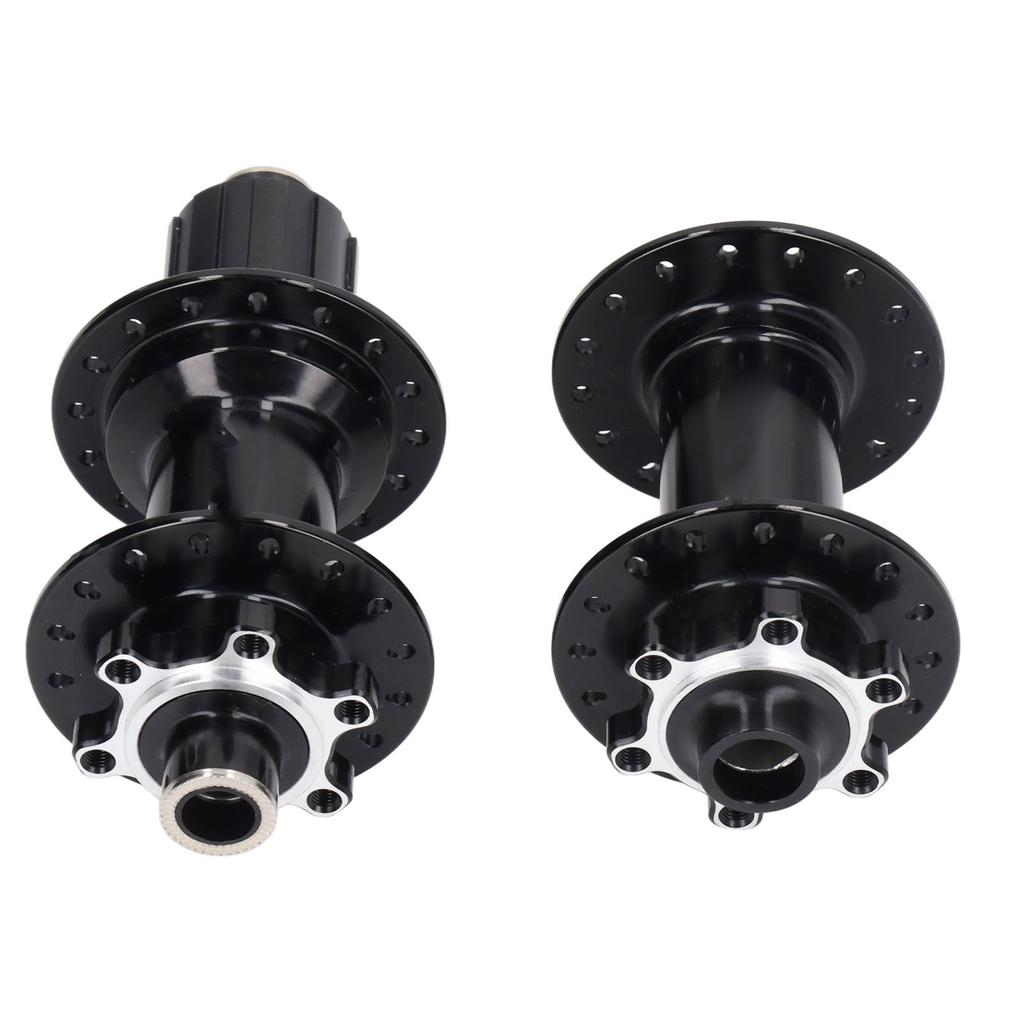 2pcs Bicycle Hubs Black Aluminium Alloy 32 Holes Front Rear Bike Disc Hubs 4 Bearing for Mountain
