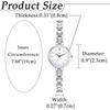 "Women's Analog Watch Bracelet Stylish Silver Alloy Band Fashion Accessory"