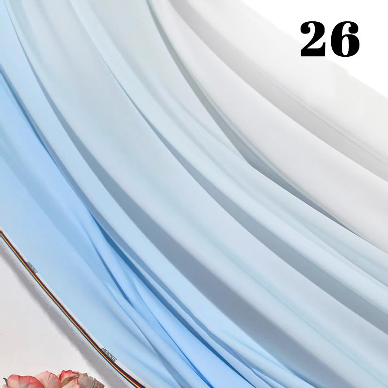 100x150cm Gradient Rainbow Fabric Ancient Style Sewing Hanfu Dress Stage DIY Costume Hanfu Silky Dress Stage Garment