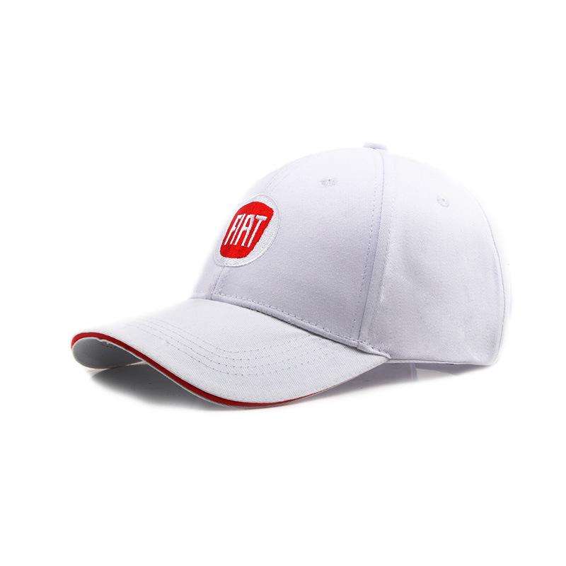 Car Emblem Original Outdoor Sports Hat Embroidery Baseball Caps Sunscreen Hat For Fiat Abarth 500 Tipo FR Panda Argo Freemont Vi