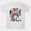 Men Black Print T-shirt Empire Records No-Cut Transfer Paper Print Cotton Tshirt