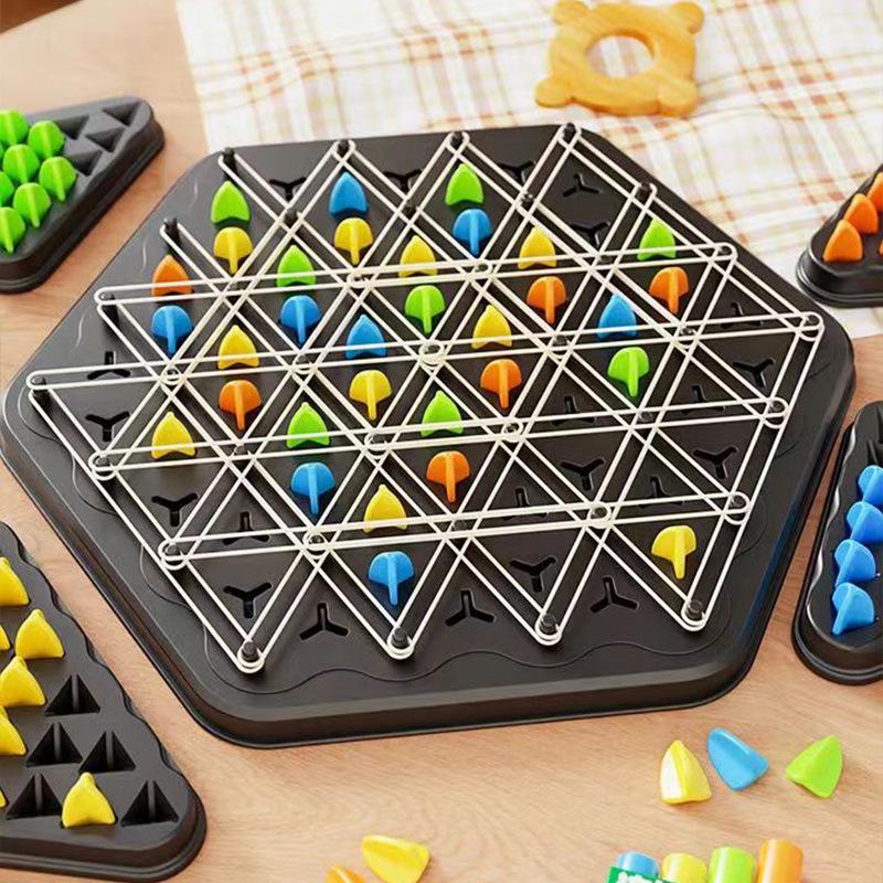 Geometric Chain Triangle Chess Game: Enhance Logical Thinking & Parent-Child Interaction with Multiplayer Play!