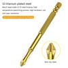 10Piece High Torque Impact Driver Bit Set, Magnetic Antislip Screw Removal Home Repair Tool Suitable for Electric Drills