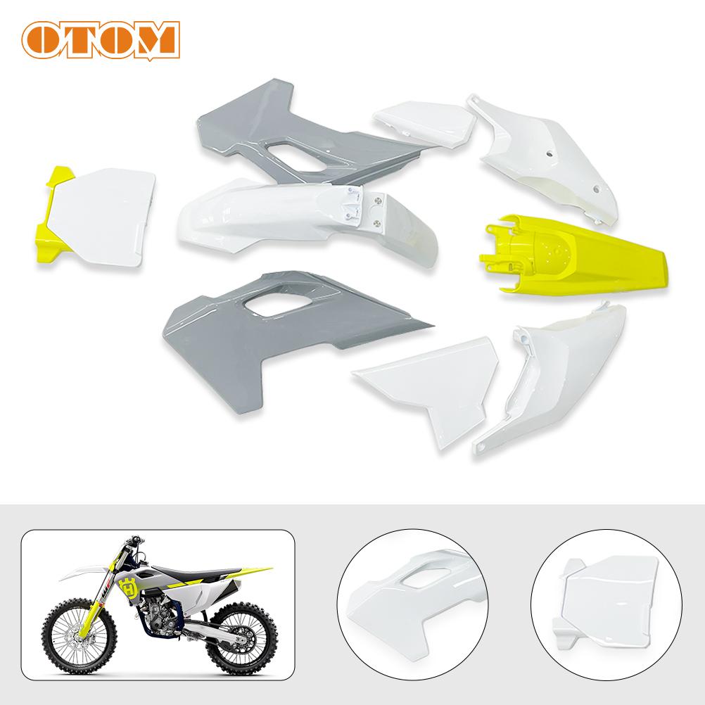 OTOM Motorcycle Full Plastic Kit Body Fairing Cover Fender Guard Panel Mudguard Guard For HUSQVARNA FC FS FX TC TX 250 2023-2024