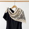 Thin Cashew Nut Print Silk Scarf Korean Style Small Scarves Simple Square Handkerchief  Women